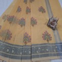 Fancy supernet Motif Embroidery Butta Saree for Womens