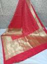 Get Banarasi Pure Silk Zari Work Saree At Retail  thumb 2