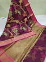 Kora Banarasi Organza Saree thumb 2