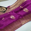 New Banarasi Semi Georgette MeenaKari Butta Saree thumb 5
