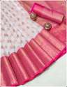 New Collection Banarasi Kora Organza Butta Saree thumb 4