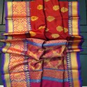 New Maheshwari Silk Scart Butta Saree thumb 1