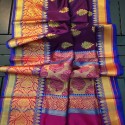 New Maheshwari Silk Scart Butta Saree thumb 2