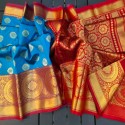 New Maheshwari Silk Scart Butta Saree thumb 3