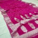 New Semi Georgette All Over Mutor Butti Saree thumb 1