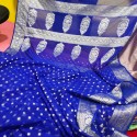 New Semi Georgette All Over Mutor Butti Saree thumb 3
