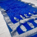 New Semi Georgette All Over Mutor Butti Saree thumb 5