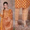Beautiful Cotton Kurti Pant with Dupatta Set  thumb 4