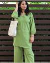 Cotton Slubï»¿ Plain co ord Set thumb 3