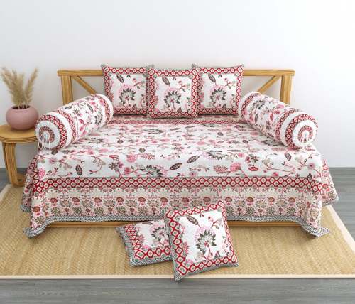 Jaipuri diwan set With Cushion by Believe Creation