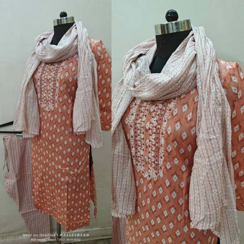Jaipuri Special Readymade Cotton Suit 3pcs Set