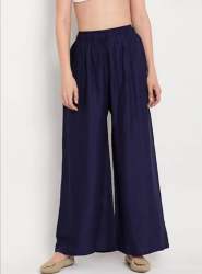 Ladies Plain Rayon Palazzo