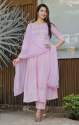 ladies-rayon-anarkali-kurti-pant-set