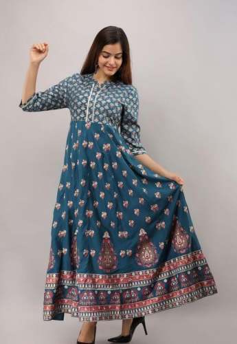 Ladies Stylish Anarkali Gown Kurti by Believe Creation
