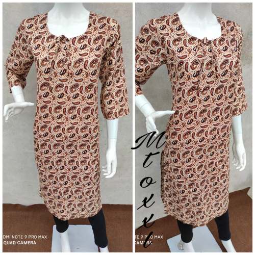 long straight cut Kurti