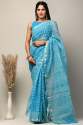New Arrival Hand Made Block Print Kota Doria Saree  thumb 10