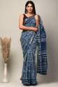 New Arrival Hand Made Block Print Kota Doria Saree  thumb 12