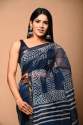 New Arrival Hand Made Block Print Kota Doria Saree  thumb 2