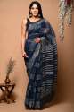 New Arrival Hand Made Block Print Kota Doria Saree  thumb 4