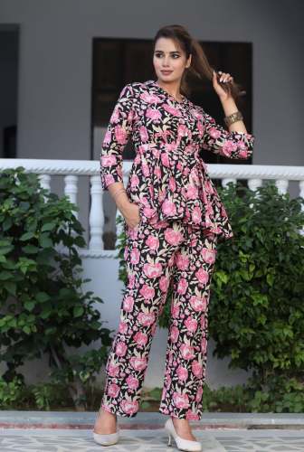 premium Cotton Fabric  printed Co-ord