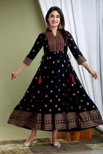 Rayon 14 Kg Long Frock