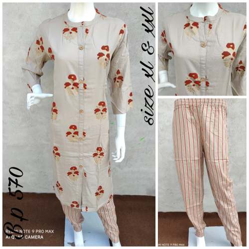 Rayon Kurti With Pant