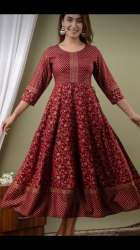 Rayon Long Gown Style Kurti