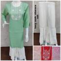 Stylish Plain kurti with palazzo suit 
