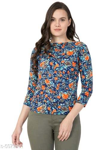 New Collection Printed Western Top
