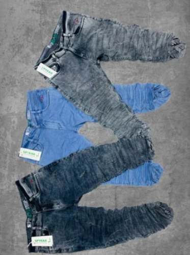 Men Ankle length cotton jeans