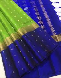 Contrast Border Soft Silk Saree