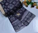 cotton Fabric Bathik Print Saree