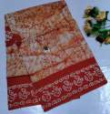 cotton Fabric Bathik Print Saree thumb 1