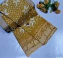 cotton Fabric Bathik Print Saree thumb 2