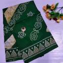 cotton Fabric Bathik Print Saree thumb 4