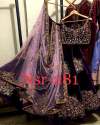Designer Embroidered Violate color Lehenga