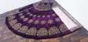 Designer Embroidered Violate color Lehenga thumb 3