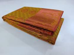 Emboss Butta Sarees Contrast Pallu with Blouse