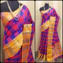 Exclusive Handloom Checks Saree thumb 4