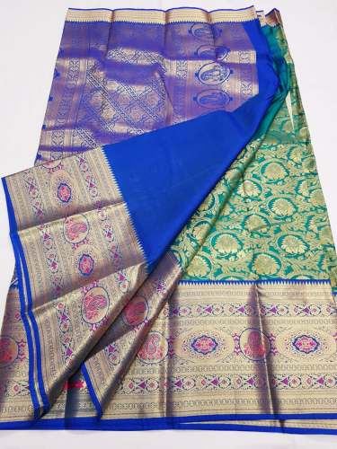 Fabulous Kanchipuram Bridal Blended Silk Sarees
