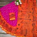 Fancy bandhani Saree thumb 7