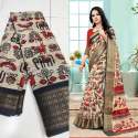 Fancy Printed Kalamakari saree thumb 2