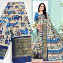 Fancy Printed Kalamakari saree thumb 3