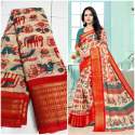 Fancy Printed Kalamakari saree thumb 7