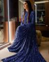 Georgette Sequence Work Saree thumb 3