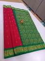 Kanchi traditional korvai silk sarees double side  thumb 1