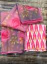 Printed organza Saree