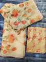 Printed organza Saree thumb 4