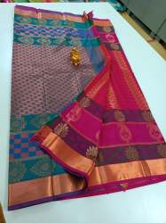 Pure Silk Emboss Butta Saree Collection 