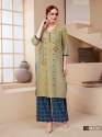  Rayon kurti with Foil Print Palazzo Set thumb 4